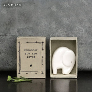 Matchbox Porcelain Elephant - Remember You Are Loved