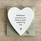 Porcelain Coaster - Motherhood Powered By Love