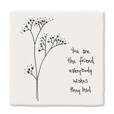 Floral Coaster - Mum My First Friend