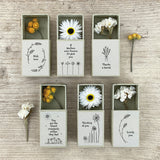 Dried Flower Matchbox - Thanks A Bunch