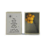 Dried Flower Matchbox - You Are The Friend