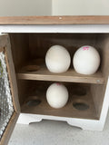 White Wooden Egg Rack