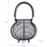 Brompton Wirework Egg Basket in Chalk Or Carbon From Garden Trading  