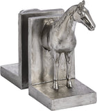 Silver Horse Bookends