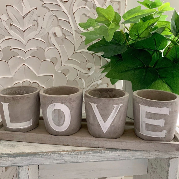 Grey Concrete LOVE Planter from Parlane