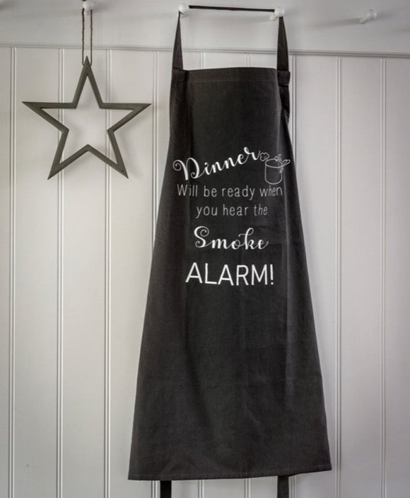 Dinner Will Be Ready When You Hear The Smoke Alarm Apron, Perfect Gift For Foodies!