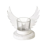 White Angel Wings Tealight Candle Holder